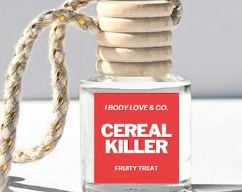 Fruity Cereal Car Diffuser: Refillable Hanging Air Freshener