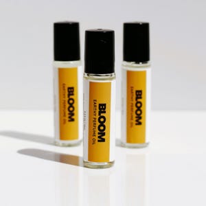 Bloom Perfume, Floral, Citrus & Coconut Roll-On | Mood-Boosting Fragrance