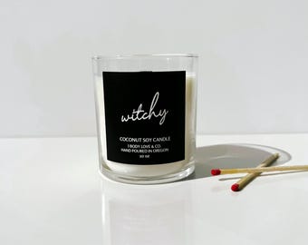 Witchy Forest Chai Candle: Coconut Soy Wax, Wood Wick