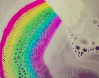 Rainbow Bath Bomb Etsy