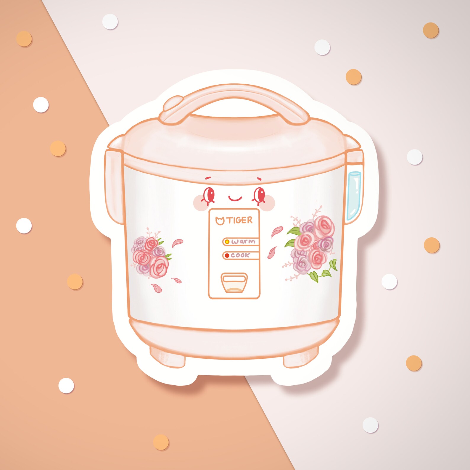 Rice Cooker Weatherproof Diecut Sticker for Decorating Etsy