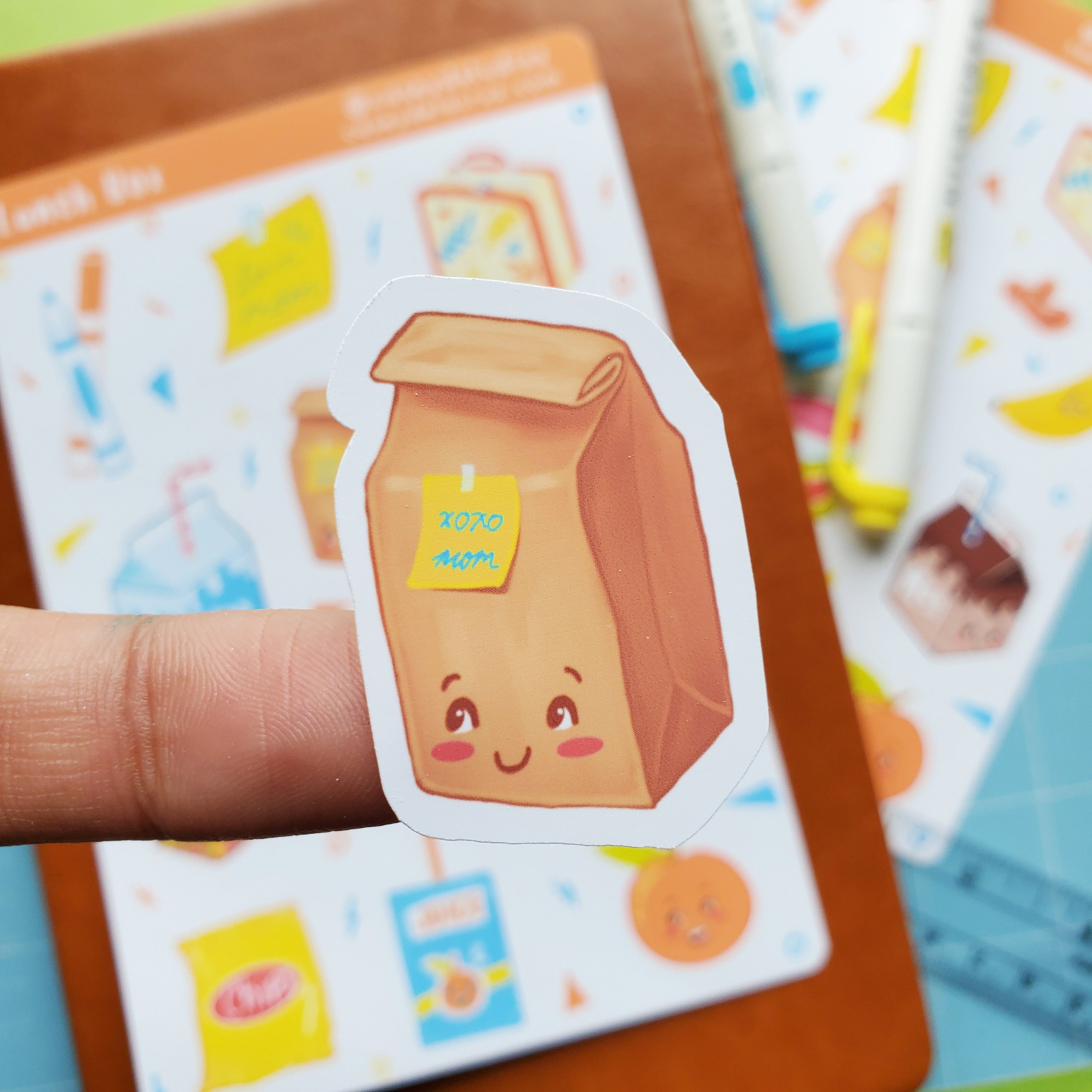 Lunch Box Vinyl Sticker Sheet for decorating bullet Etsy