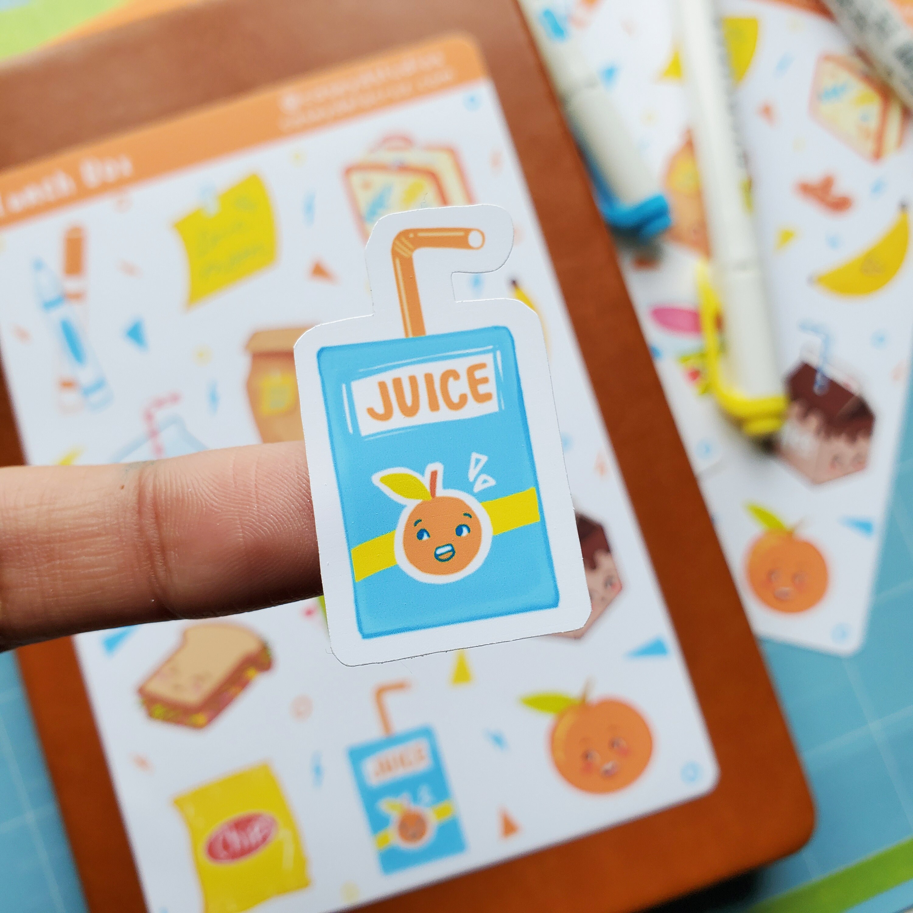 Lunch Box Vinyl Sticker Sheet for decorating bullet Etsy