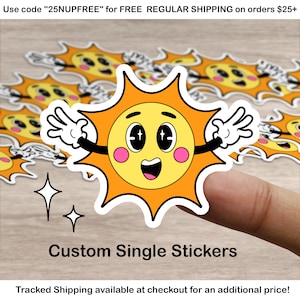 Stickers personnalisés coupe simple - Toutes formes - mats premium personnalisés - Différentes tailles disponibles