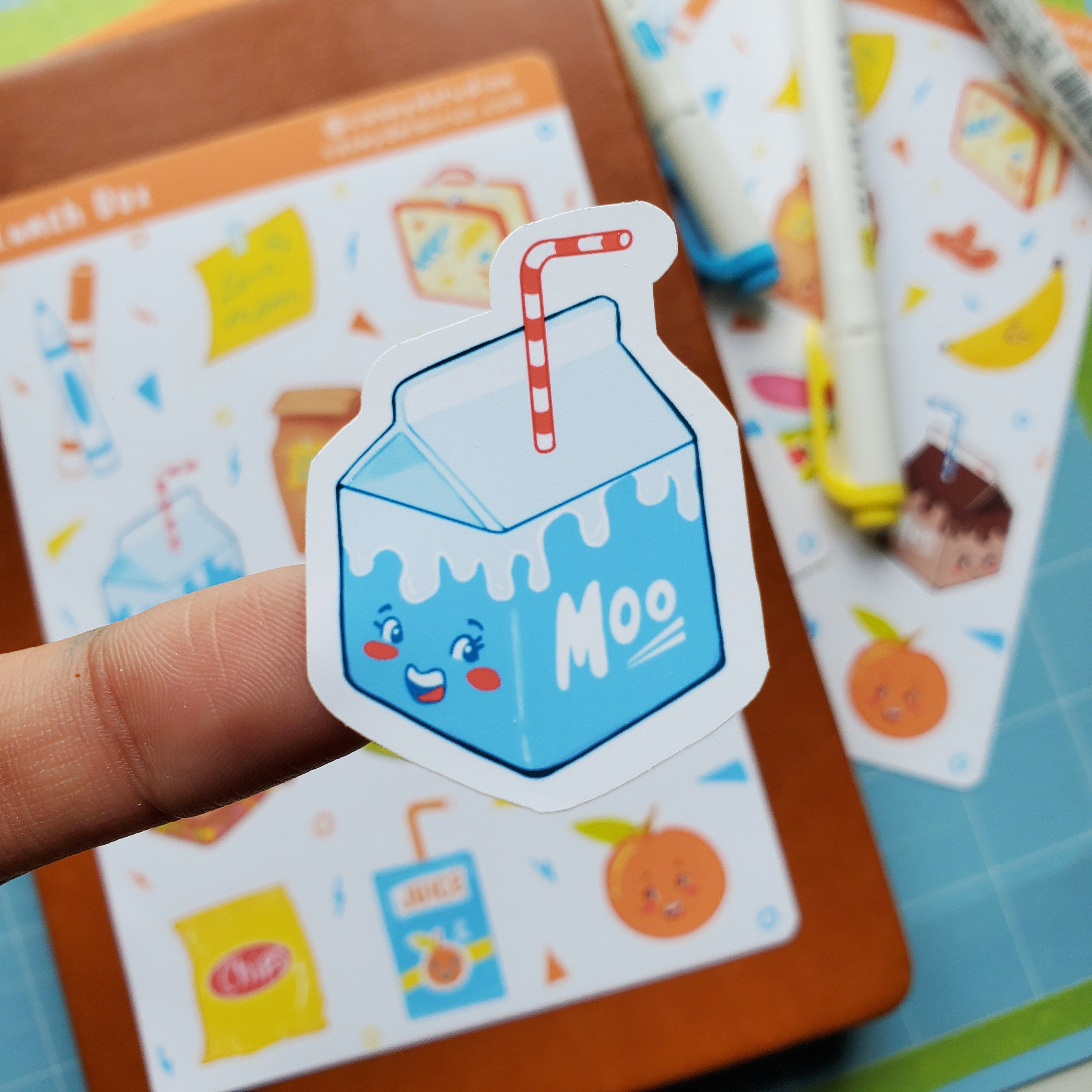 Lunch Box Vinyl Sticker Sheet for decorating bullet Etsy