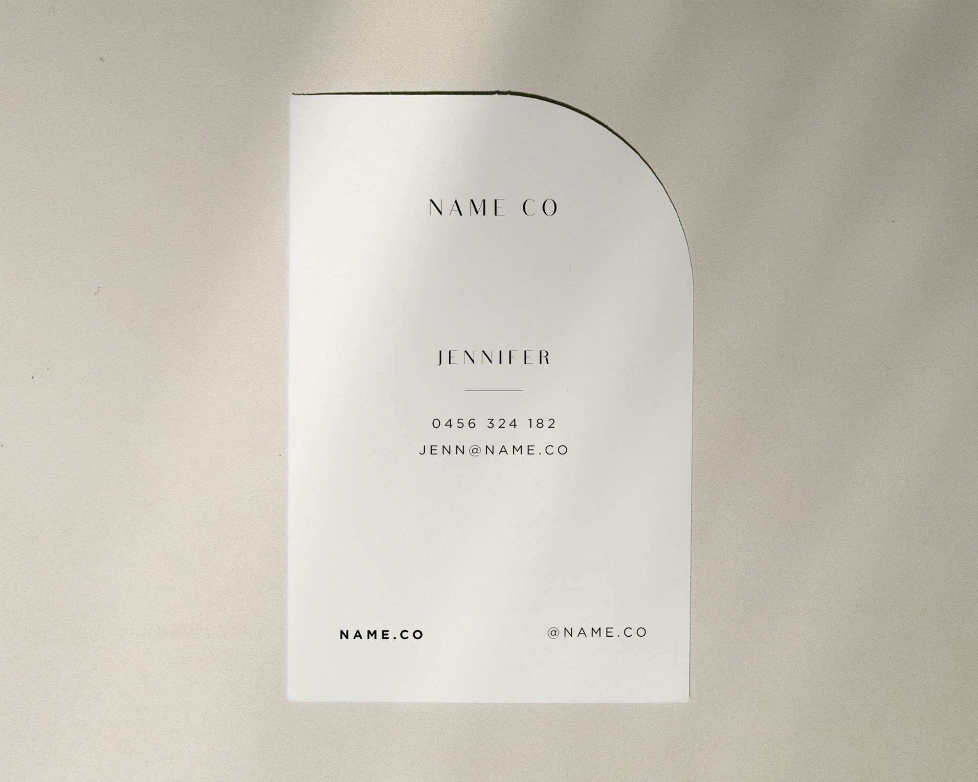 Pack of 10 Arch Personalised Business Cards Custom Shape Etsy Australia