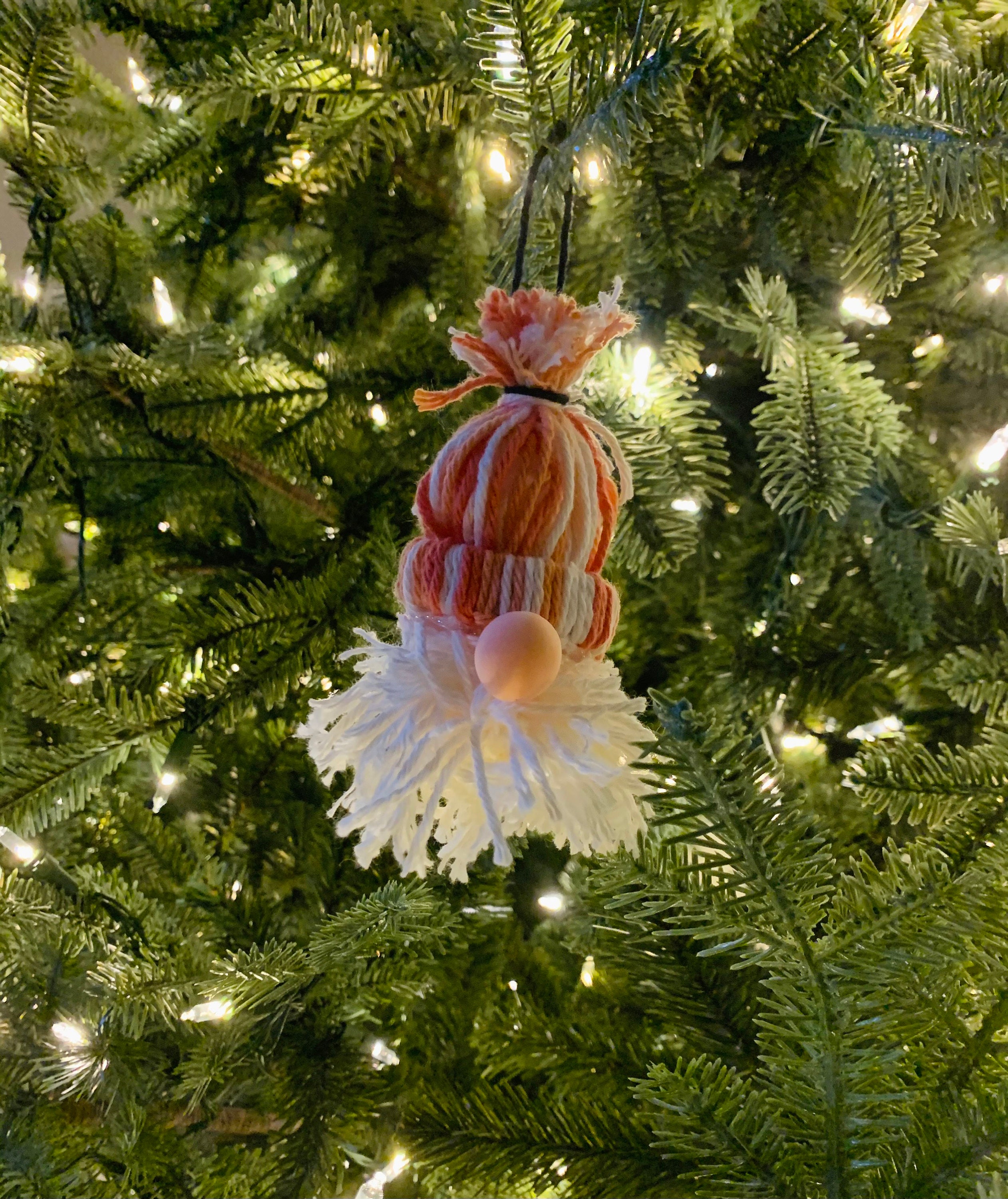 Little yarn gnome ornament Etsy