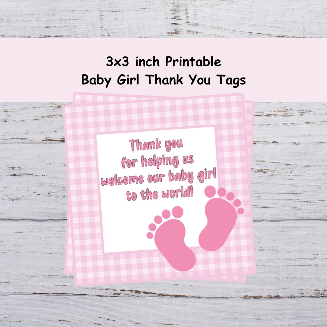 Nurse Thank You Tags, Labor and Delivery, Printable Tags, for Baby ...