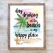 Beach Wall Art, Beach Print, Beach Printable, Beach Sublimation, Day ...