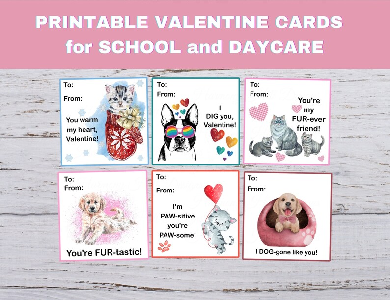 Dog Cat Valentine 39 s Day Cards for - Il 794xN.4542043980 8iuv 