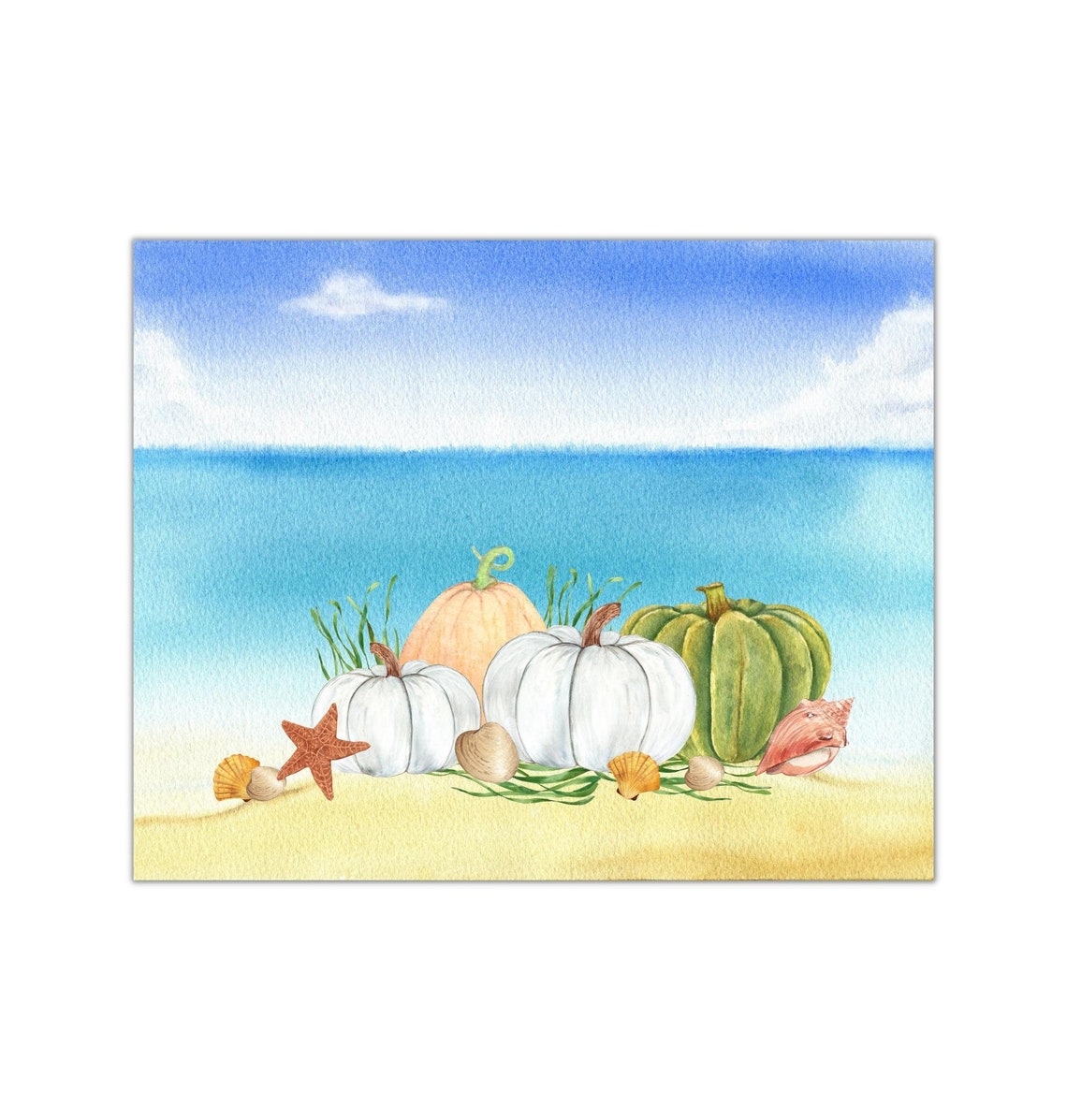 Fall Beach Decor Fall Coastal Decor Fall Beach Wall Art Etsy