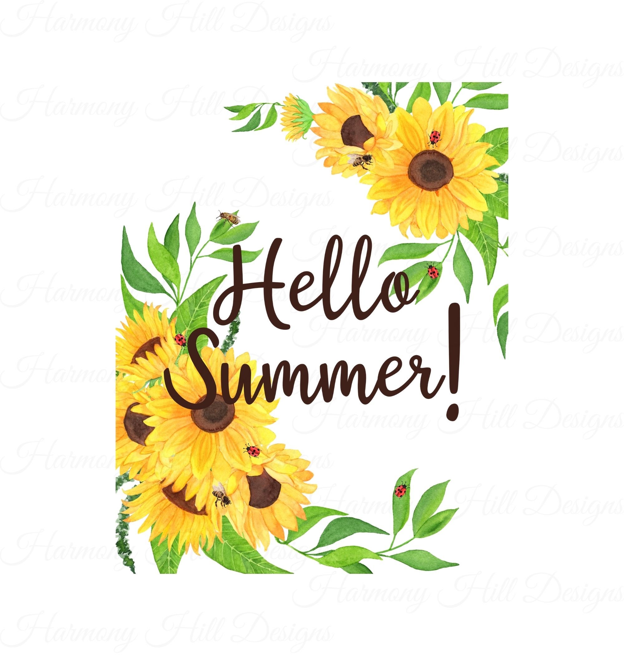 Hello Summer Printable, Hello Summer Print, Summer Printable ...