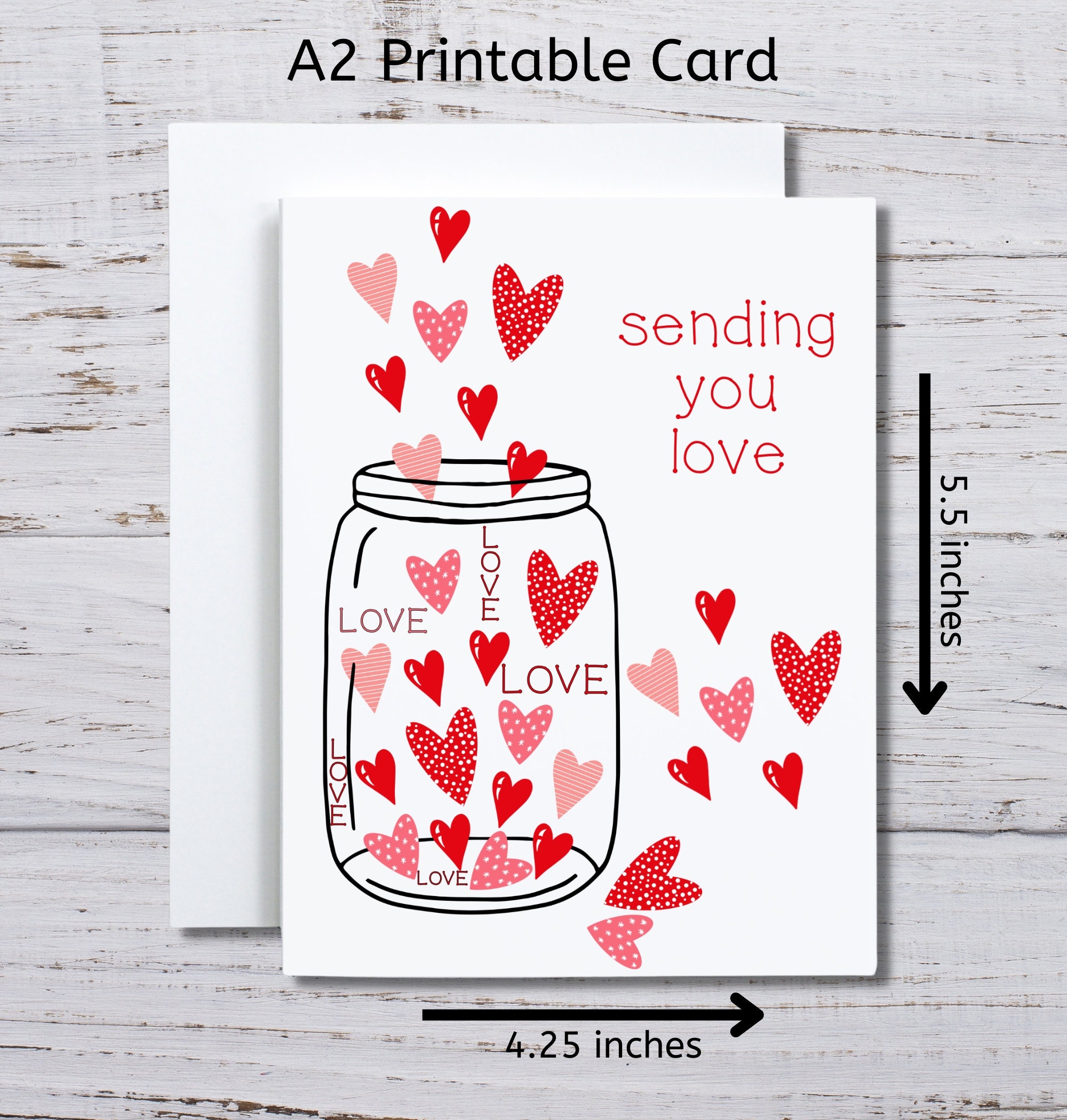 Sending You Love, I Love You Card, Love Card, for Her, for Friend