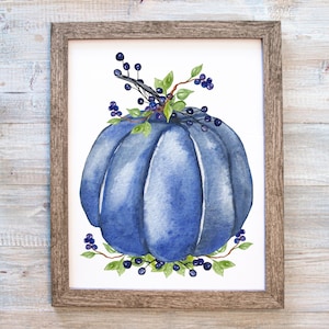 Blue Pumpkin Printable, Blue Pumpkin Design, Blue Pumpkin Sublimation, Pumpkin Wall Art, Blue Pumpkin, Blue Pumpkin Decor, Fall Blue Pumpkin