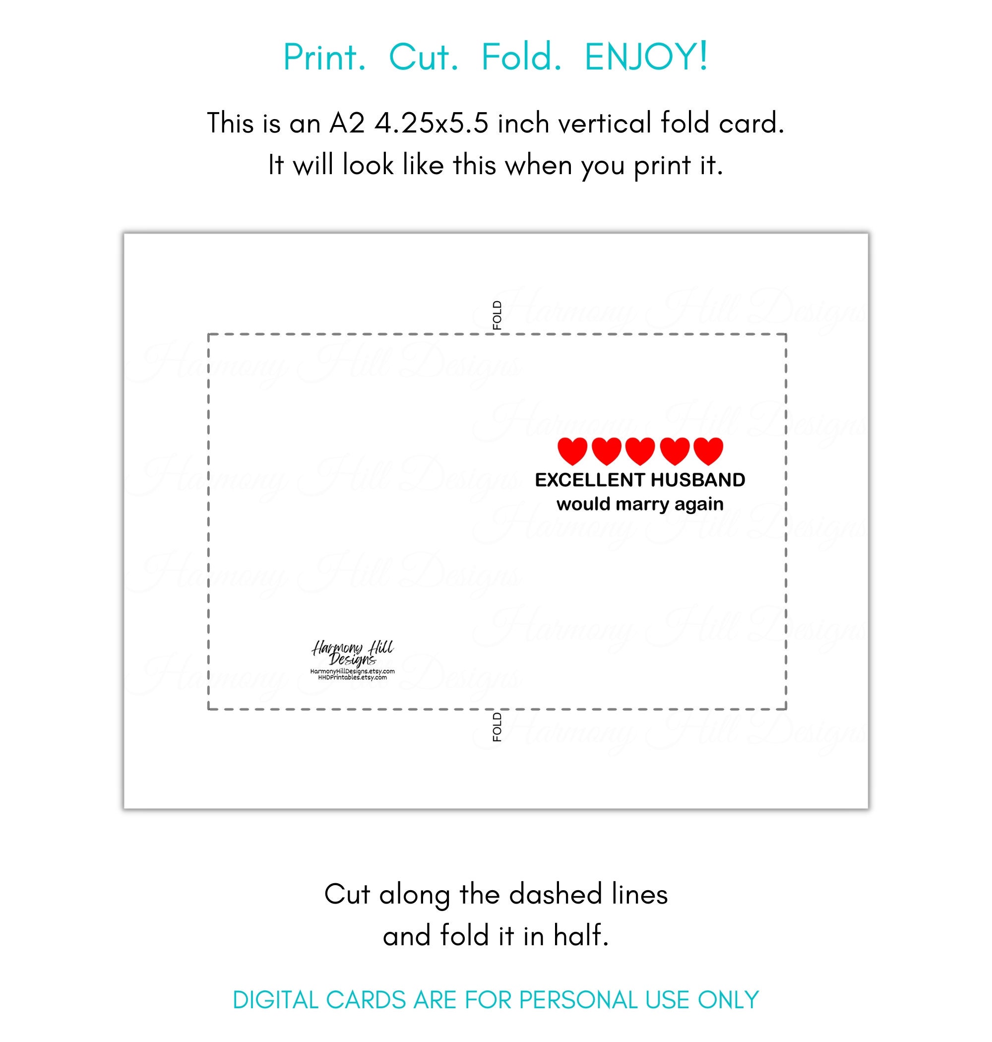 Card for Husband, Husband Anniversary Card, Anniversary Card Printable ...