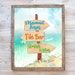 Beach Printable, Beach Signs Print, Mermaid Kisses Printable, Starfish ...
