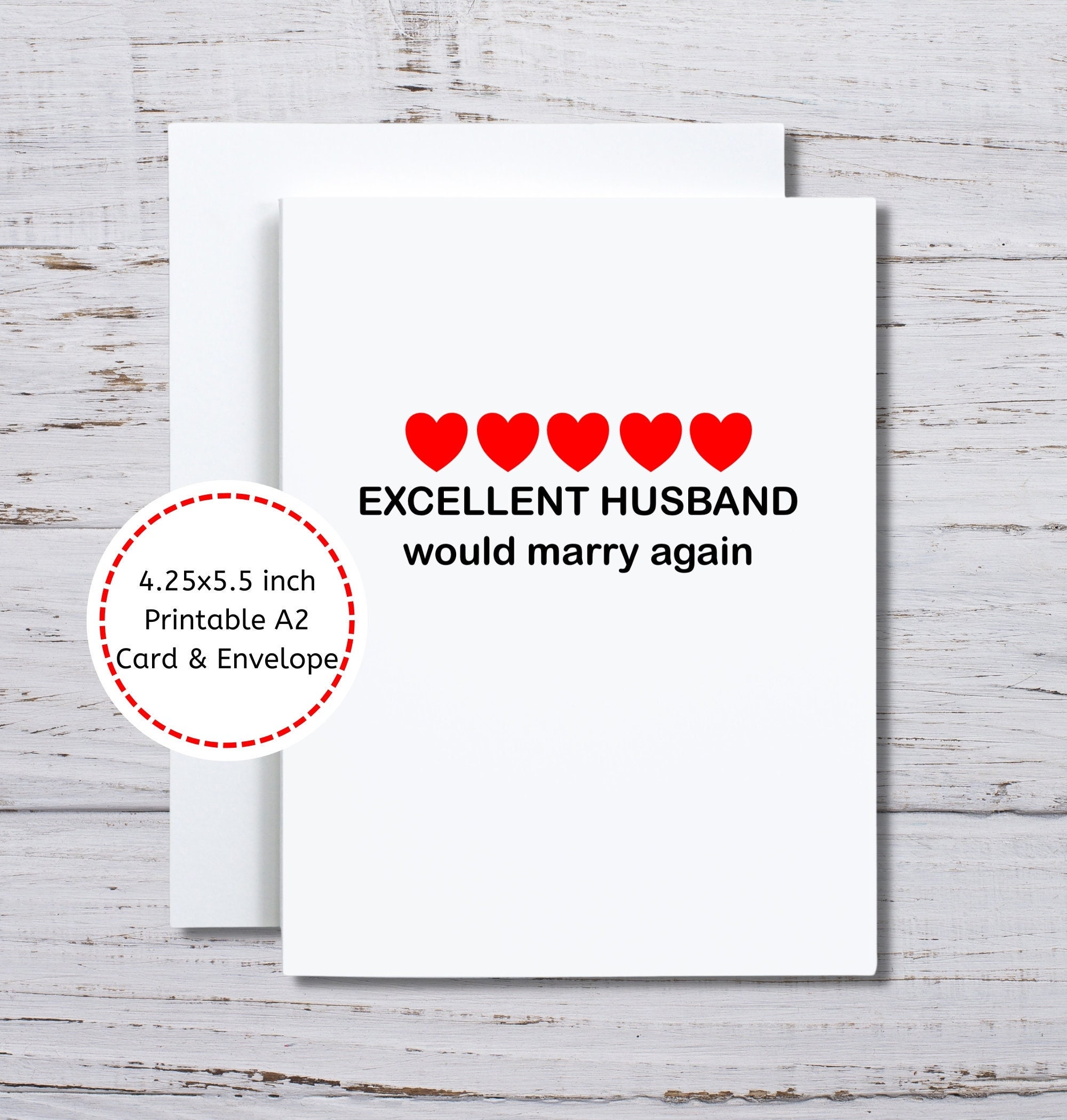 Card for Husband, Husband Anniversary Card, Anniversary Card Printable ...