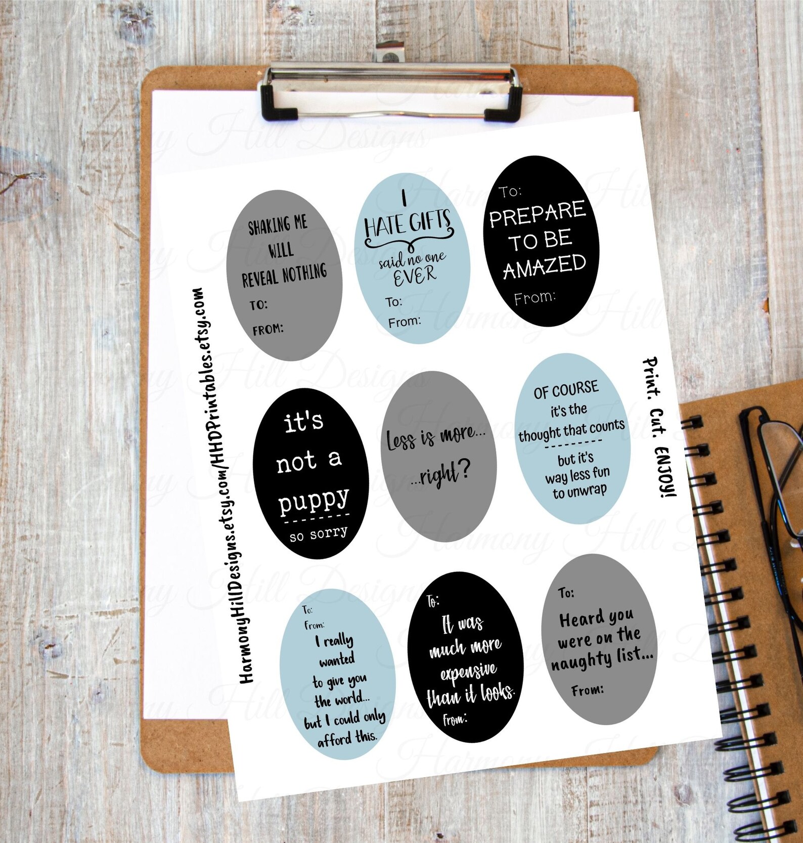 Funny Gift Tags Printable Gift Tags Ready to Print Tag Gift - Etsy