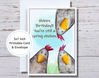 Whitman And Daughter Geburtstagskarte Mit Huhn – 12,7 X 17,8 Cm, Innen Blanko, Lustiges Bauernhof-Design