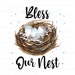 Bless Our Nest Printable Bless Our Nest Print Birds Nest and - Etsy