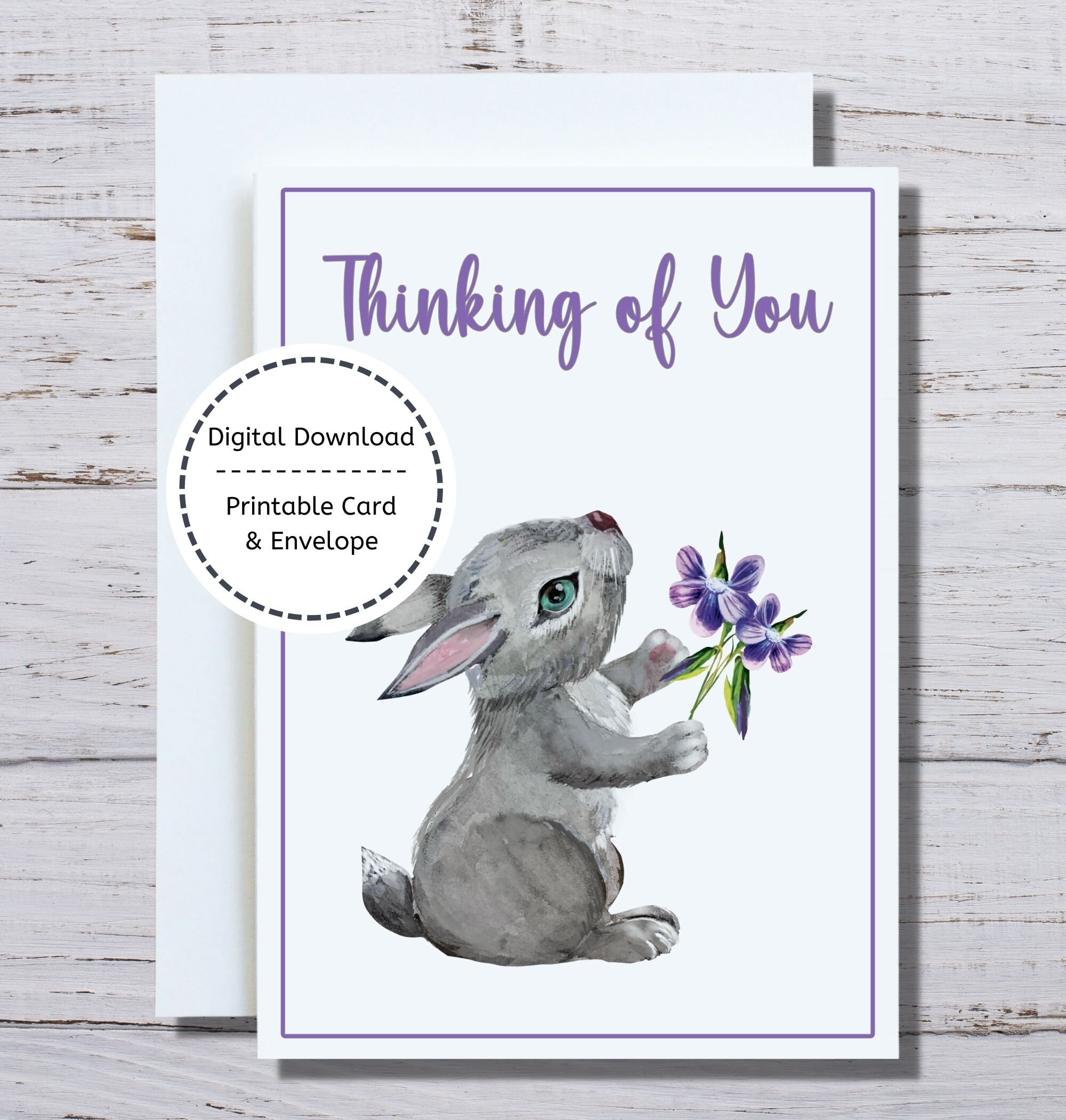 thinking-of-you-card-printable-card-bunny-rabbit-card-etsy