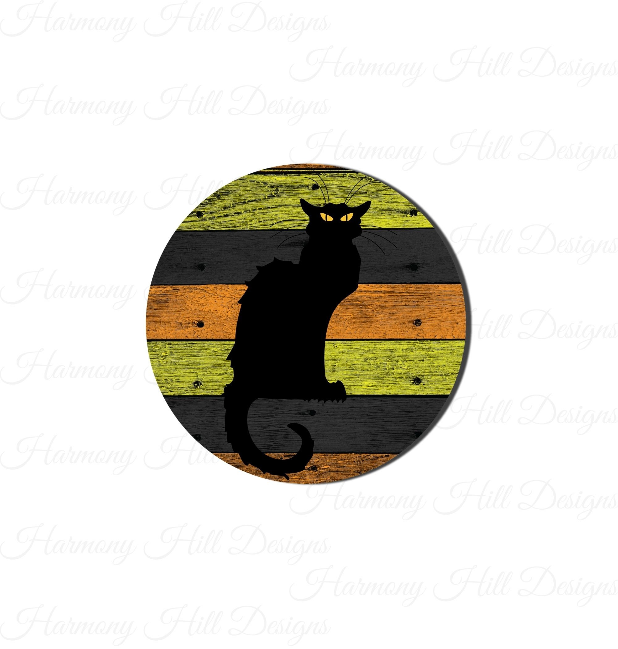 Black Cat Printable Black Cat Halloween Design Black Cat - Etsy