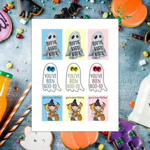 You've Been Booed Tags, Boo Gift Tag, Classroom Boo'd Tags, Halloween Ghost Boo Tags, You've Been Boo-ed Printable, Boo Cookie Labels, Ghost image 6