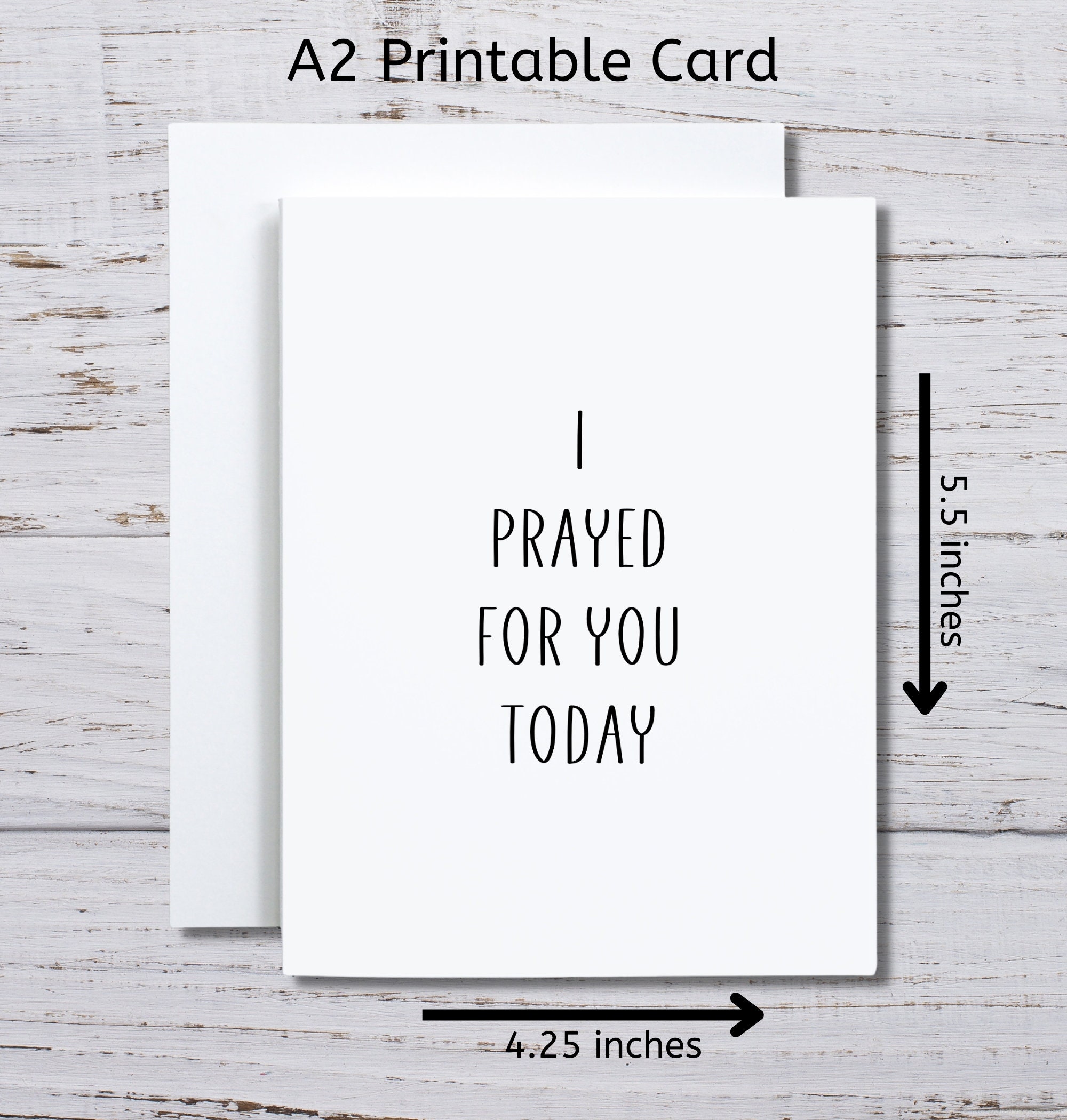 I Prayed for You Today, Prayer Card, Words of Encouragement