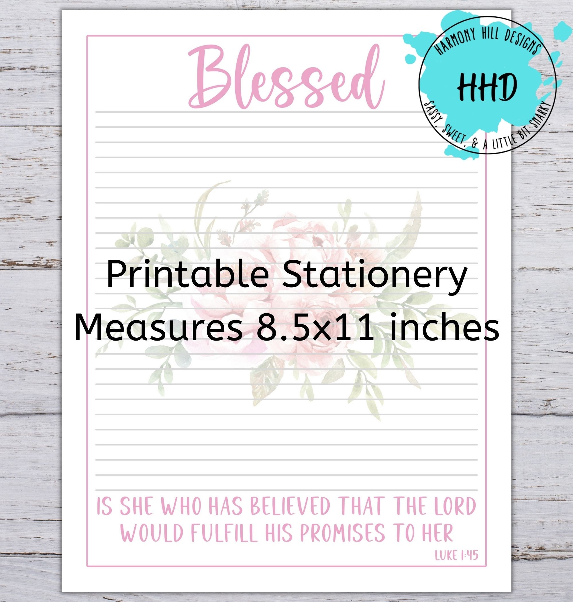 Printable Stationery, Scripture Stationery, Sunflowers Stationery ...