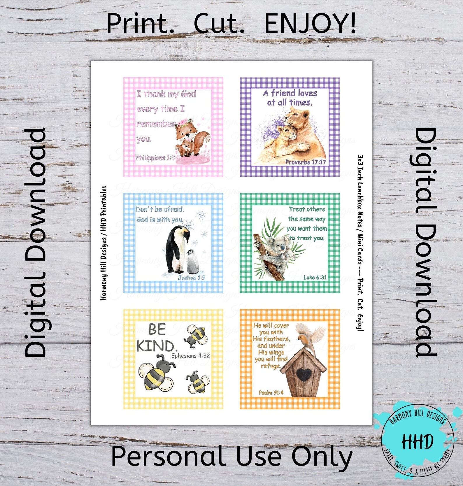 Christian Lunch Box Notes, Printable Lunchbox Notes, Cards for Kids ...