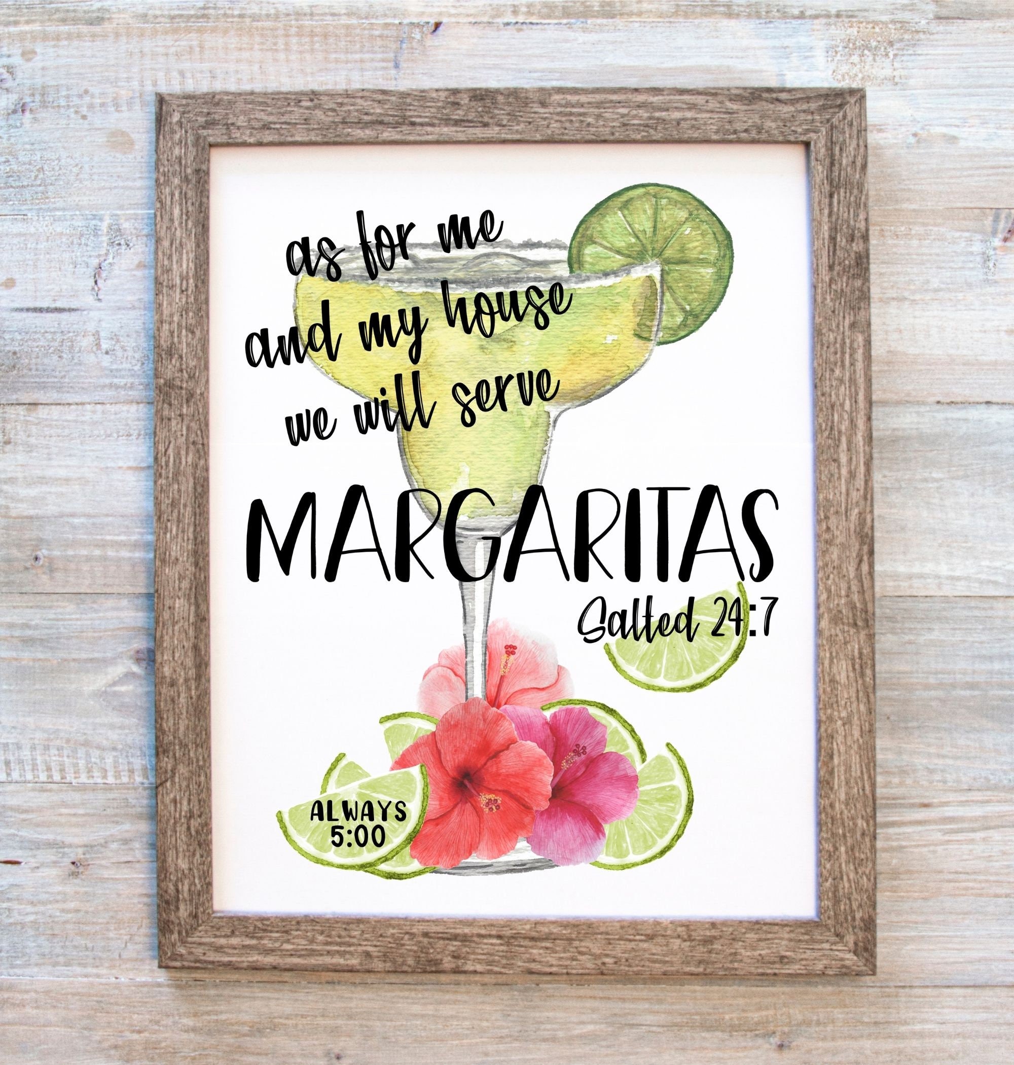 Margarita Printable, Margarita Print, Always 5 Printable, as for Me and ...