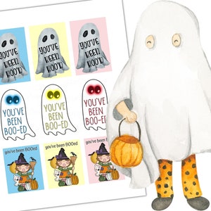 You've Been Booed Tags, Boo Gift Tag, Classroom Boo'd Tags, Halloween Ghost Boo Tags, You've Been Boo-ed Printable, Boo Cookie Labels, Ghost image 4