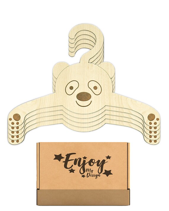 Wooden Animal Baby Hangers, Wooden Baby Closet Hangers Baby Boy Shower Gift  Bunny Bear Fox Panda Lion Giraffe Hanger Baby Cloth Hanger 