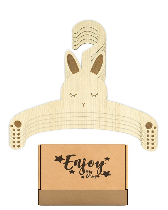 Cintre pour bébés animaux en bois, cintres pour enfants en bois Cadeau Lapin  Ours Renard Panda Lion Cintre girafe Décoration de pépinière -  France