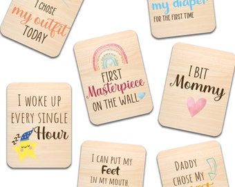 Funny Baby Milestone Cards Etsy