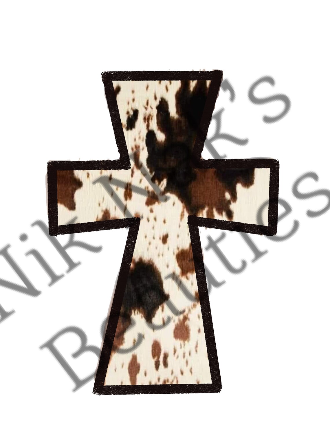 Cowhide cross digital download Etsy
