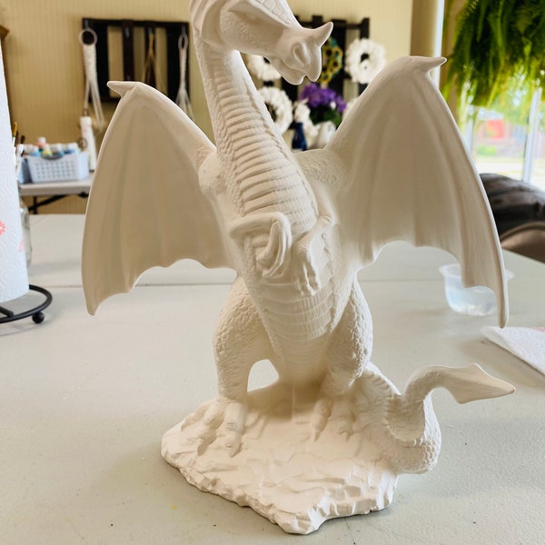 Ceramic dragon, large 11”