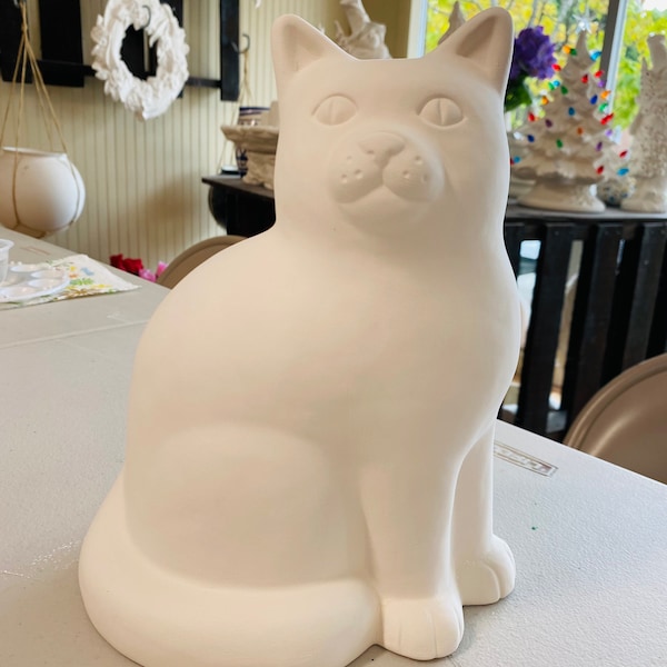 Vintage Ceramic Cat 10”