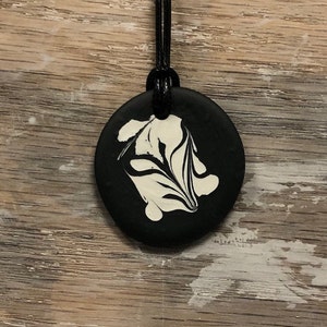 Black and White Porcelain Necklace