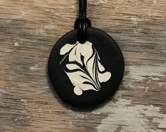 Black and White Porcelain Necklace