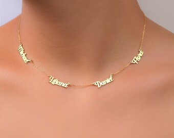 Name Necklace Gold 2025