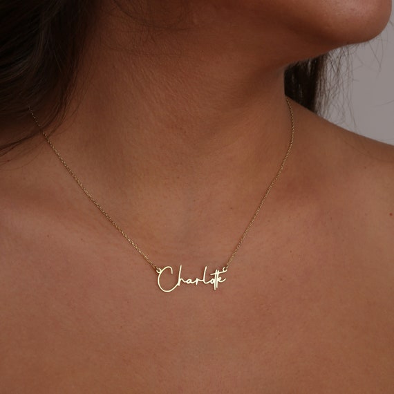 Personalized Name Necklace Minimalist 