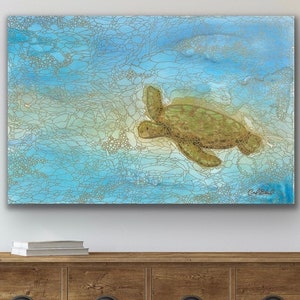 In the Tranquility of Waters: Original Abstract Painting image 2