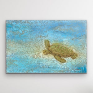 In the Tranquility of Waters: Original Abstract Painting image 1