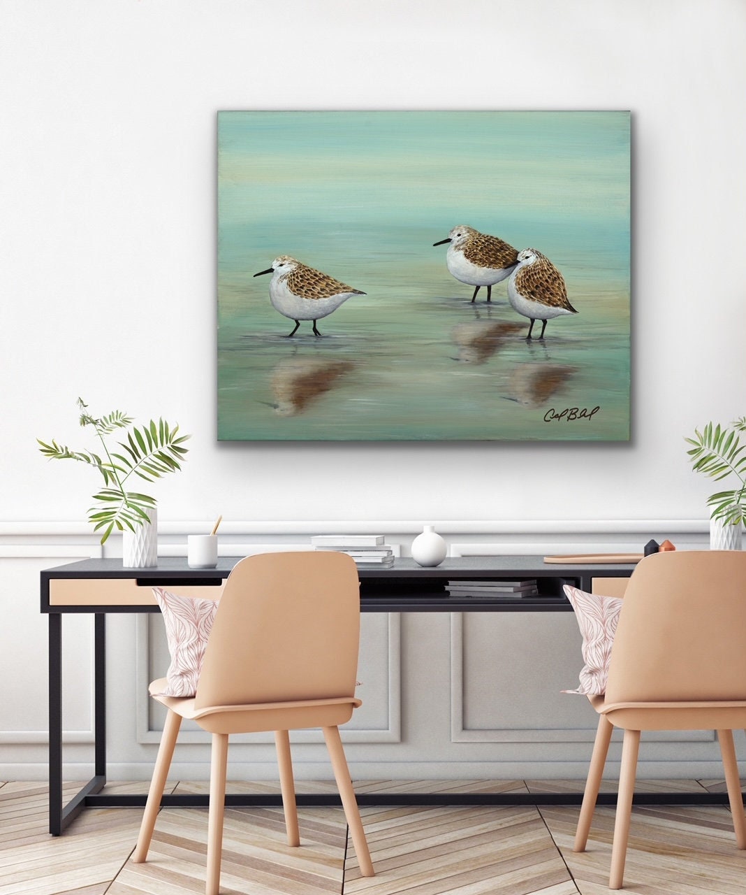 To the Rhythm of the Shore: Giclee Print on Canvas Painting - Etsy