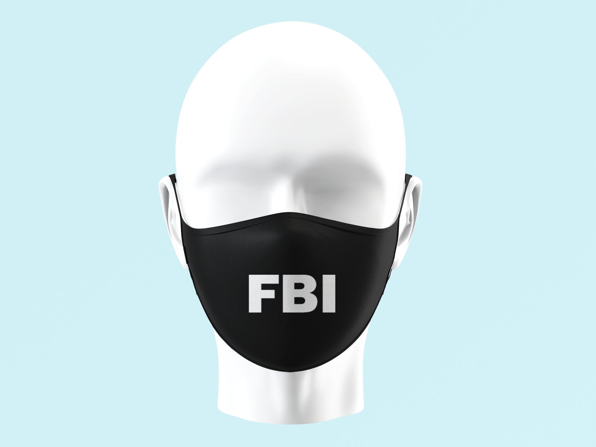FBI Face Mask CIA DEA Police Political Government Security Etsy