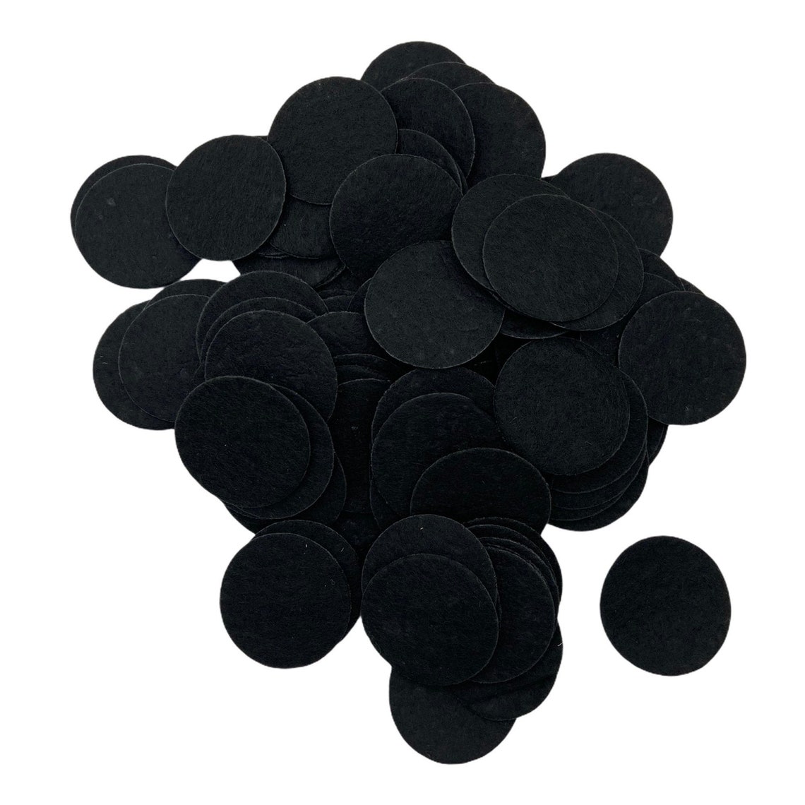 1 Inch Black Felt Circles You Pick Quantity DIY Headbands Etsy