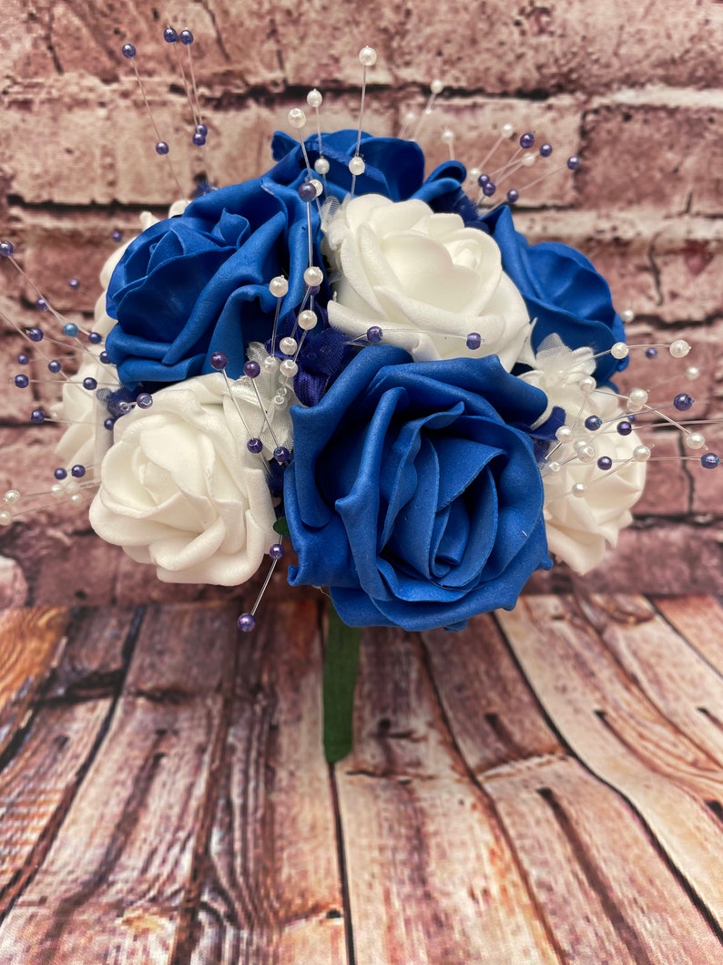 Wedding Cake Flower Topper FULL SET 3 PIECE ブルー