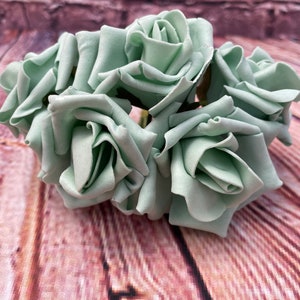 Wedding Cake Flower Topper FULL SET 3 PIECE Mint Green