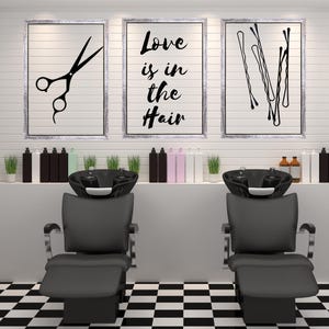 Salon Decor &quot;Love is in the Hair&quot;